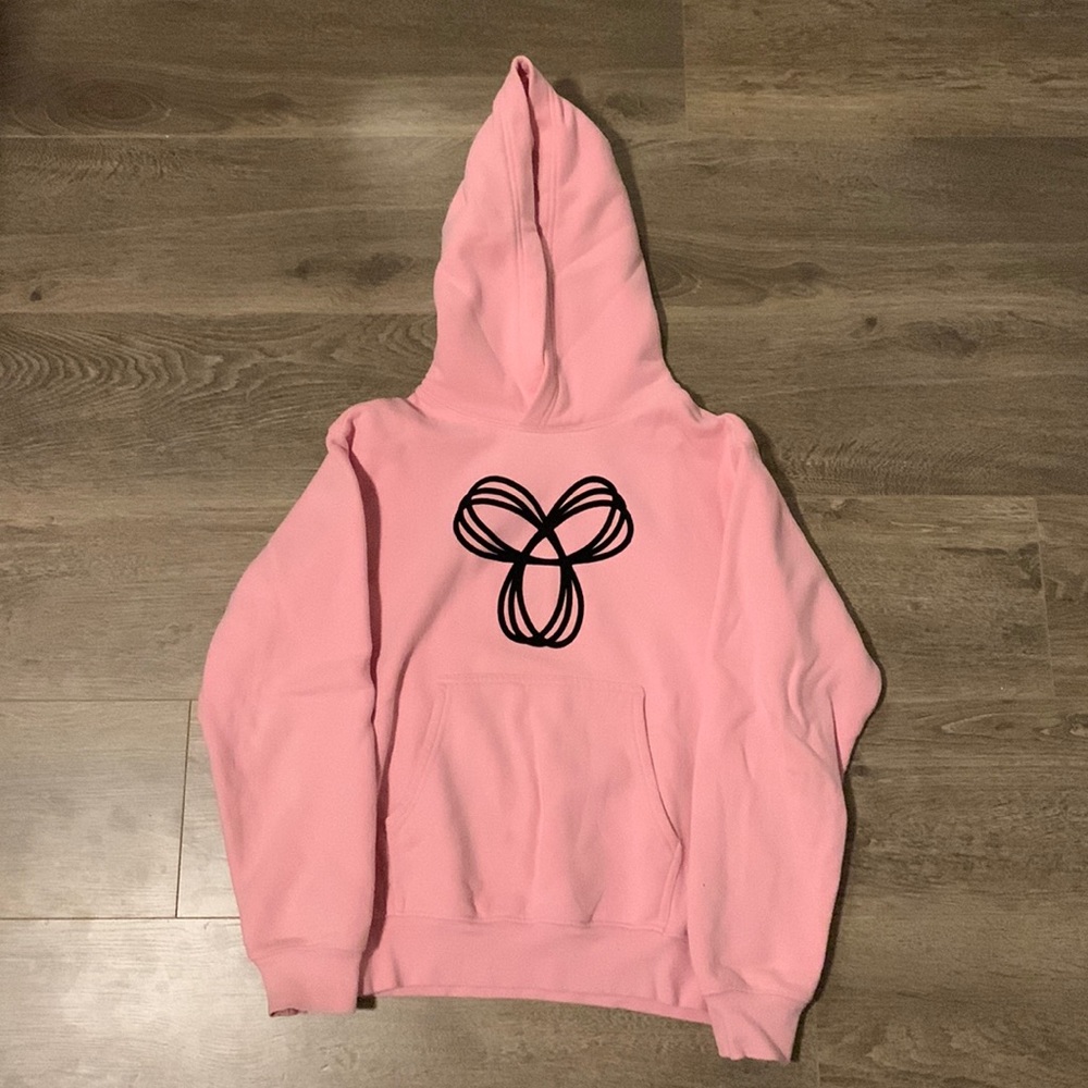 TNA pink/black hoodie, XXS.